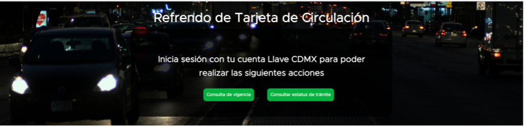 Trámite de Refrendo de Tarjeta de Circulación - Trámites vehiculares