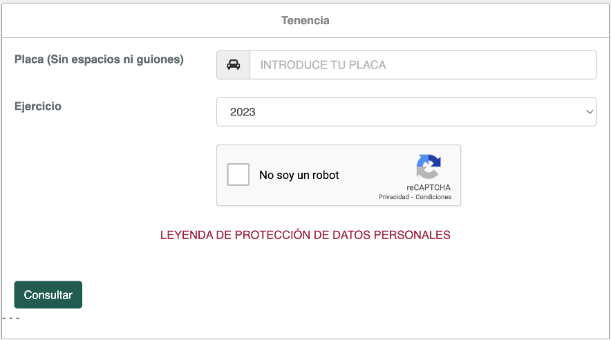 Consulta de tenencia en la CDMX